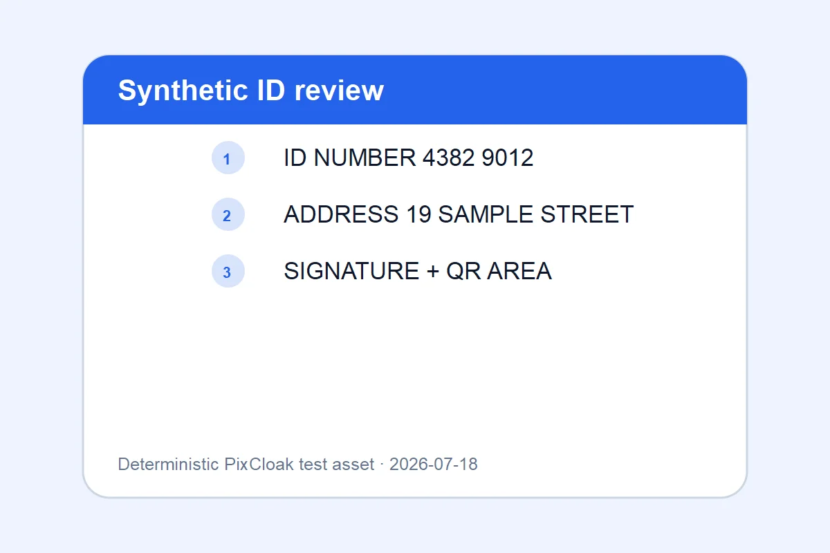 Before: deterministic synthetic review image