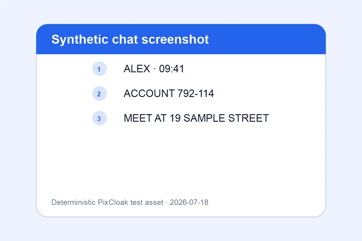 Before: deterministic synthetic review image
